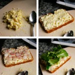 making of the sandwich