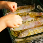 making the flounder little hands
