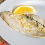 olive oil garlic flounder