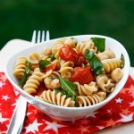 roast tomato basil pasta salad