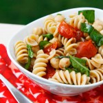 roasted tomato basil garbanzo salad instory lead