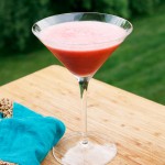 strawberry banana pom cocktail