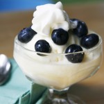 Blueberry White Chocolate Sundaes
