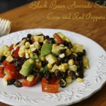 A New Gig and Black Bean Avocado Salad with Corn and Red Peppers