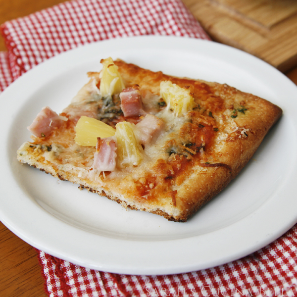 Herb and Cheese Crust Hawaiian Pizza