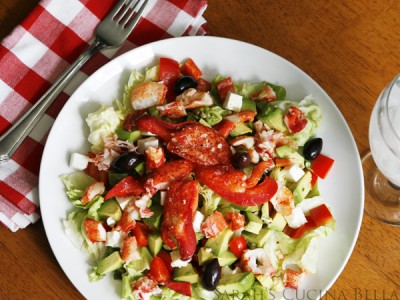 Lobster Salad with Avocado, Feta and Lemon Vinaigrette