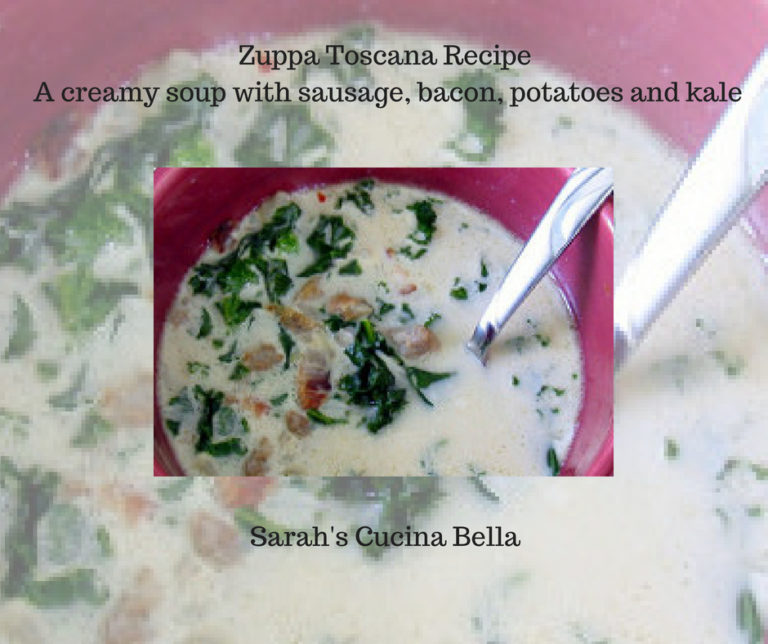 Zuppa Toscana Recipe | Soup with Sausage, Kale, Bacon and Potatoes