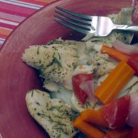 Baked Tilapia with Vegetables for Two