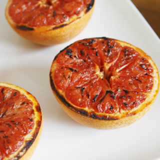 Broiled Grapefruits with Honey and Coconut Sugar