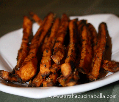 Parmesan Rosemary Sweet Potato Fries