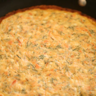 Smoked Salmon, Dill and Goat Cheese Frittata
