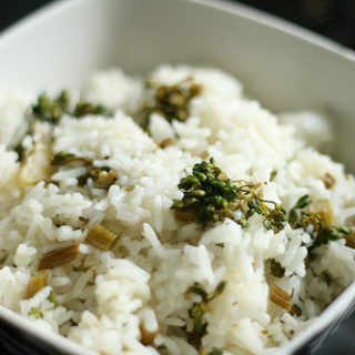 Broccoli Rice with Lemon Herb Dressing