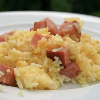 Ham and Cheese Fried Rice