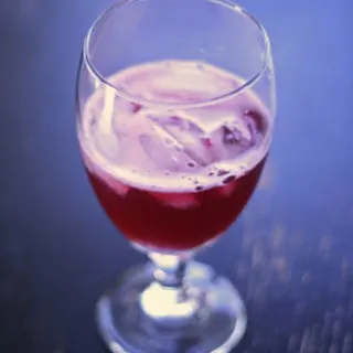 Simple Pomegranate Spritzer For One