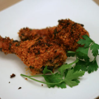 Crunchy Oven Fried Drumsticks recipe