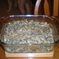 Lightened Up Spinach Dip with Artichokes