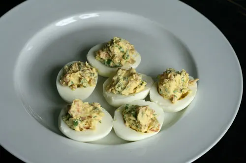 Prosciutto and Arugula Deviled Eggs Recipe