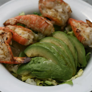 Grilled Shrimp and Avocado Salad with Asian Vinaigrette Recipe