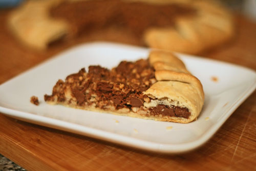 Freeform Chocolate Walnut Pie Recipe