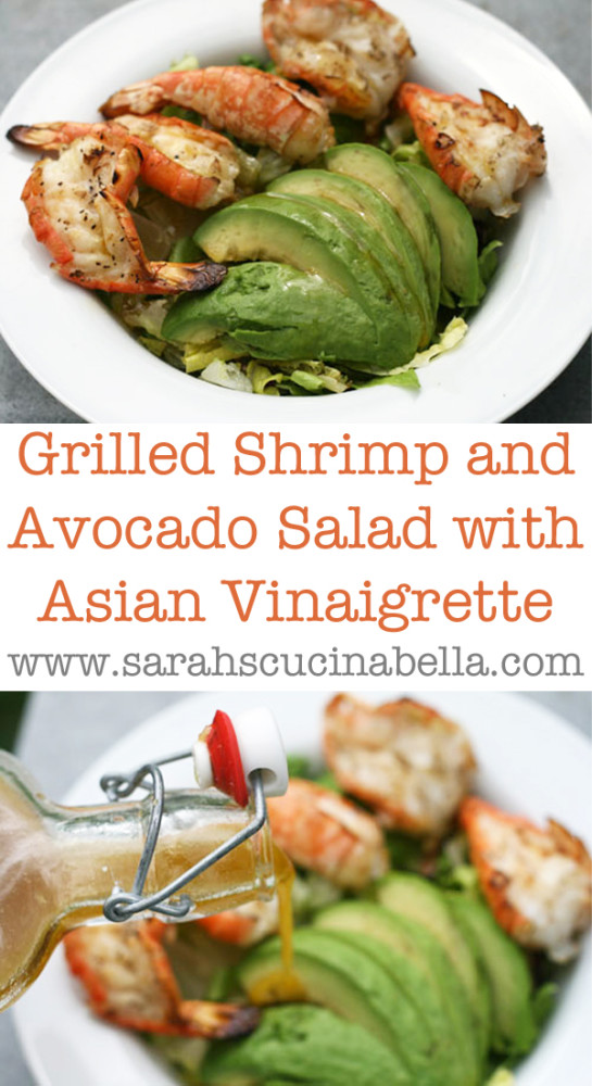 Grilled Shrimp and Avocado Salad with Asian Vinaigrette