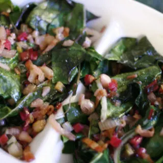 Swiss Chard with Garlic and Bacon Recipe