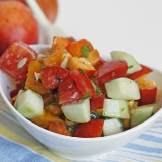 Heirloom Tomato and Nectarine Salad
