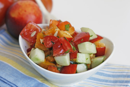 Heirloom Tomato and Nectarine Salad