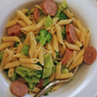Penne with Bratwurst and Broccoli