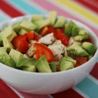 Chicken, Avocado and Red Pepper Rice Bowl