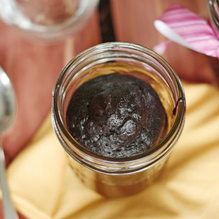 Deep, Dark Chocolate Cake in a Jar