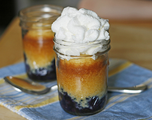 Blueberry Teacake in a Jar