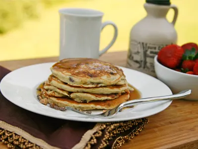 Banana Toffee Pancakes