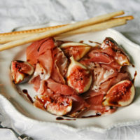 Prosciutto with Figs and Balsamic Vinegar