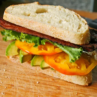Bacon Avocado Lettuce and Tomato Sandwich