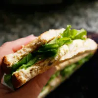 Easy Egg Salad Sandwich for One