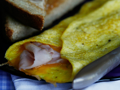 Ham and Cheese Omelet Recipe