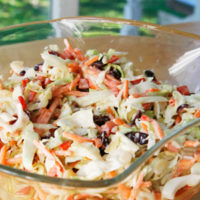 Tangy Cranberry Almond Coleslaw