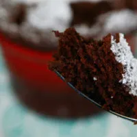 Quickie Molten Chocolate Cake For One