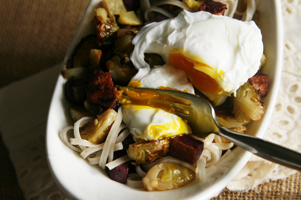 Roasted Veggies and Rice Noodles