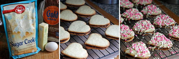 Double Chocolate Heart Sandwich Cookies