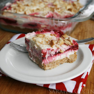 Easy Raspberry Swirl Cheesecake