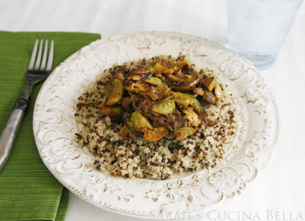 Thai Red Curry Roasted Vegetables over Quinoa