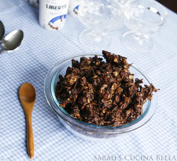 chocolate coconut pecan granola-3