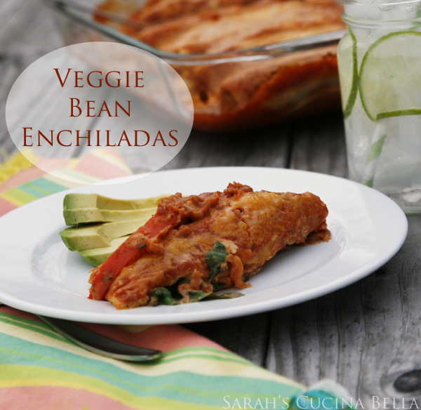 Veggie and Bean Enchiladas