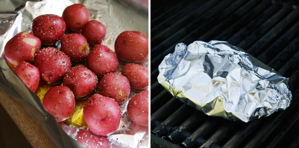 grilled new potatoes