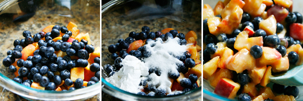 Making Peach Blueberry Jam