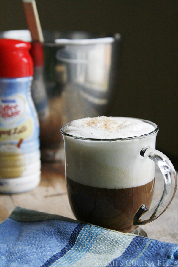 Frothy Eggnog Latte