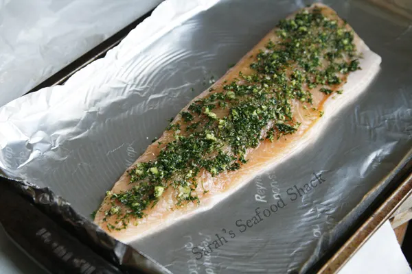 Making Garlic Dill Arctic Char