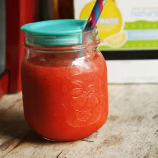Easiest Strawberry Lemonade Slushies