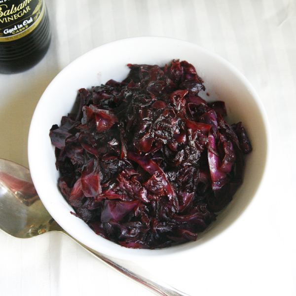 Warm Balsamic Red Cabbage and Beet Salad